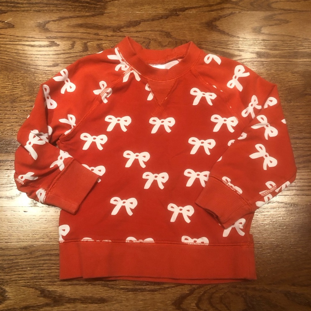 Hanna Andersson Bow Sweatshirt Size 3